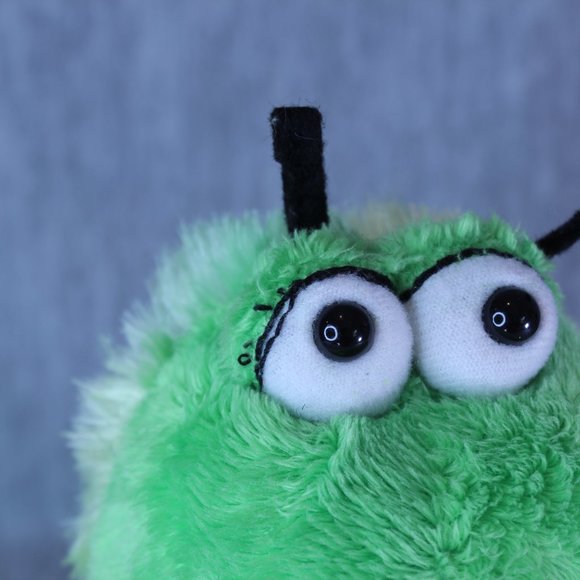 Ganz CATERPILLAR HM 434 Webkinz No Code 9" Plush Green Yellow Worm Stuffed Toy - Picture 6 of 7